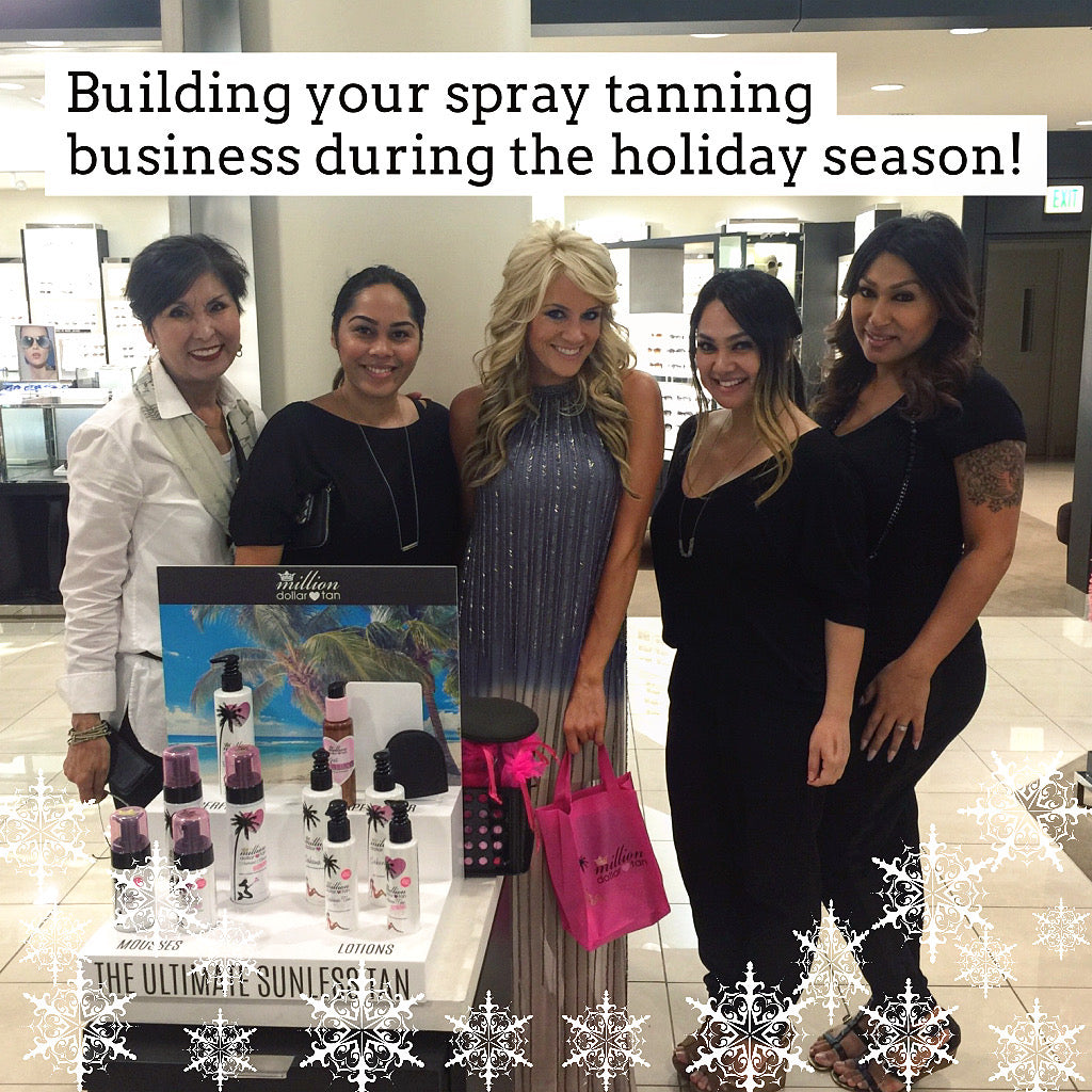 Building your spray tan business during the holiday season!