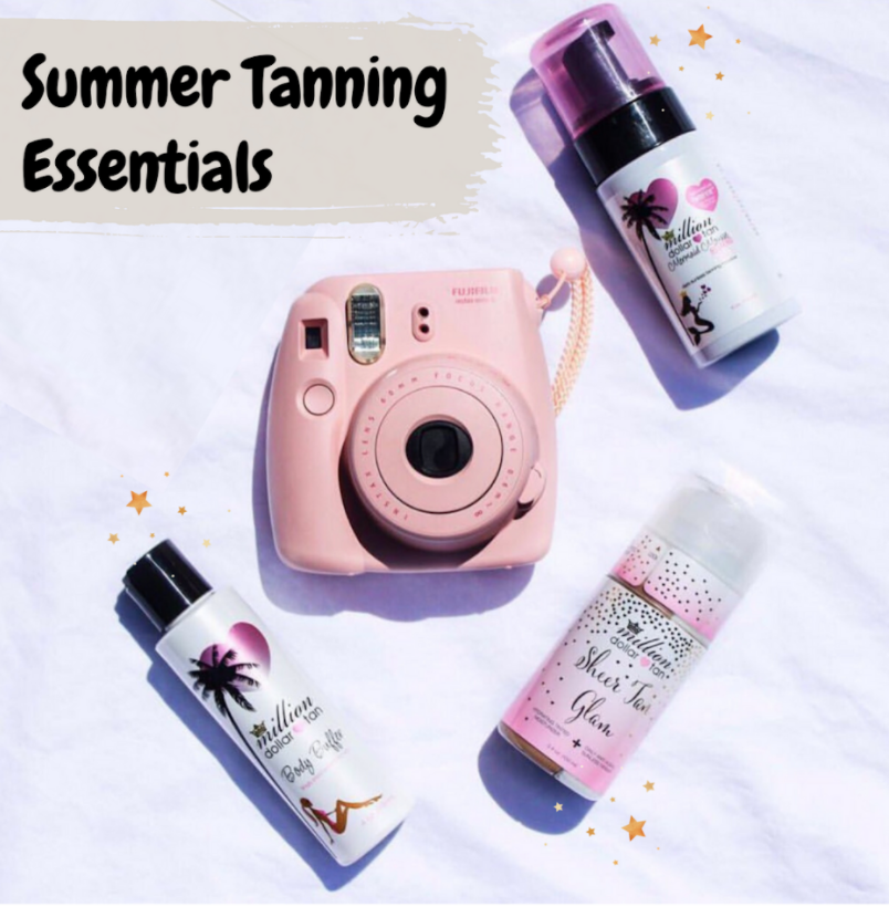 summer tanning essentials by million dollar tan