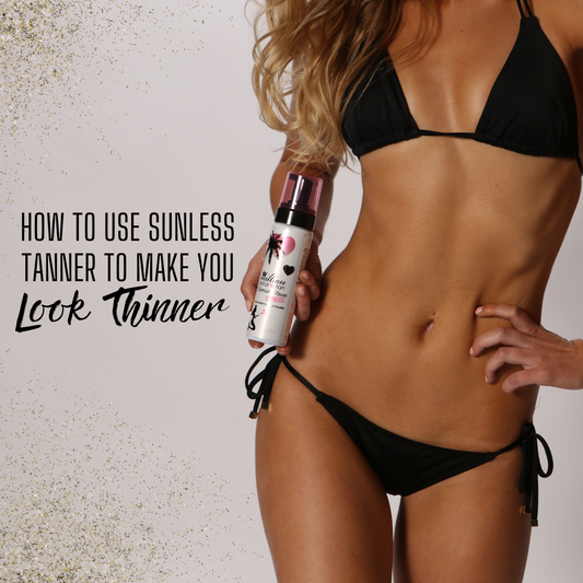 how to use sunless tanner to make you look thinner