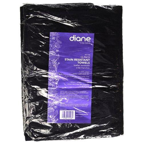 Stain Resistant Black Towels - 12 pack